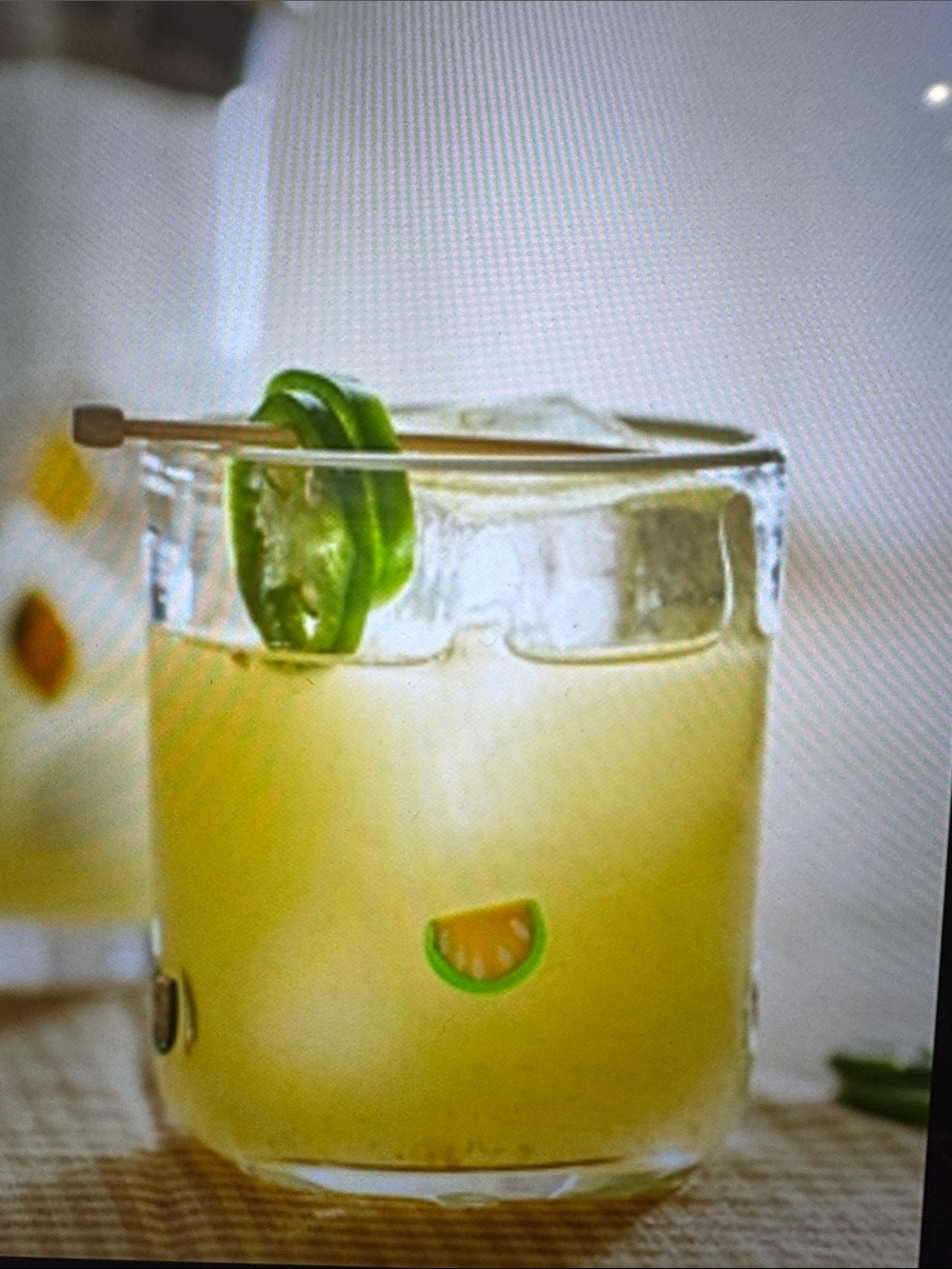 Anthropologie Lime The Icon Glass